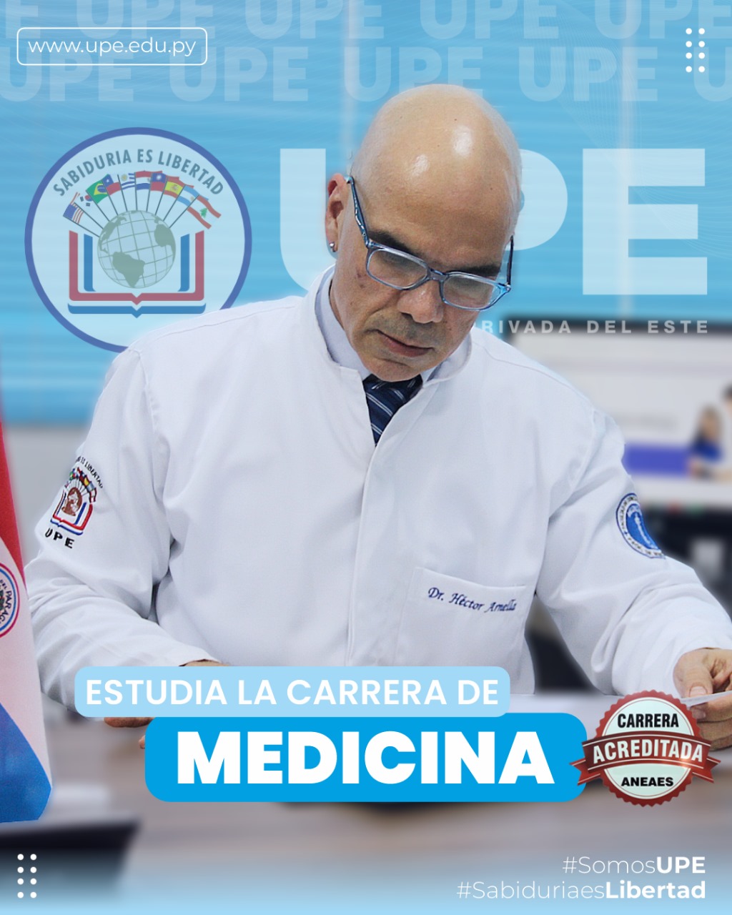 ¡Unite a la Carrera de Medicina en la UPE, sede Presidente Franco!